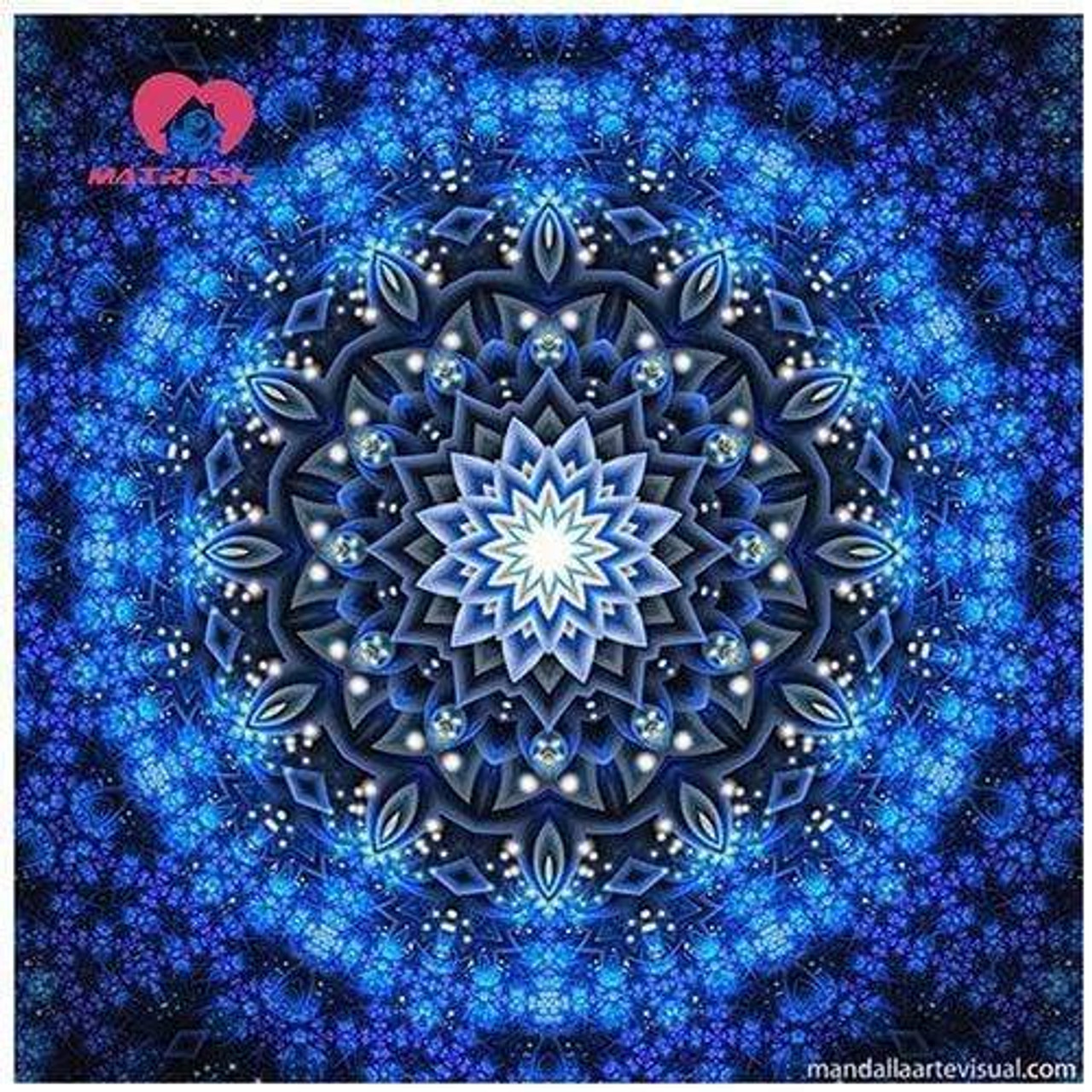 5D Diamond Painting Blue Star Flower Mandala Kit